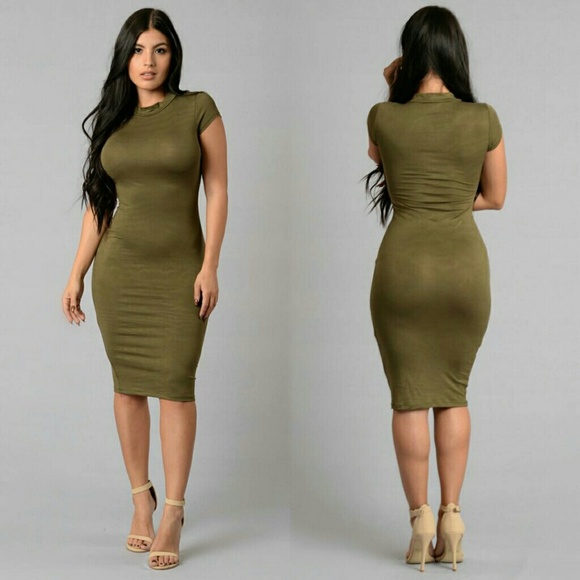 Fashion Nova Dresses & Skirts - 💕😍MAKE AN OFFER! SEXY BODYCON MIDI DRESS😍💕